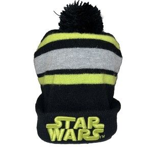Star Wars Winter Hat Beanie Black Green One Size Fits Most